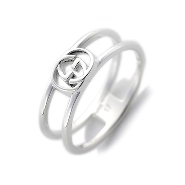 グッチ GUCCI インターロッキングG レディース リング 指輪 9号 298036 J8400 106 09 シルバー